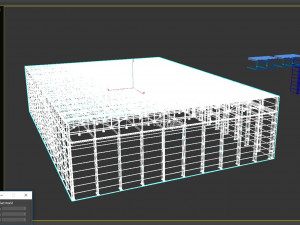 modular warehouse pavilion interior Model 3D