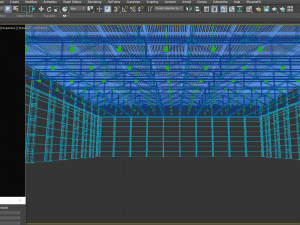 modular warehouse pavilion interior Model 3D