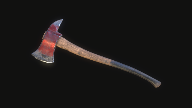 fire axe Modelo 3D .c4d .max .obj .3ds .fbx .stl .blend 