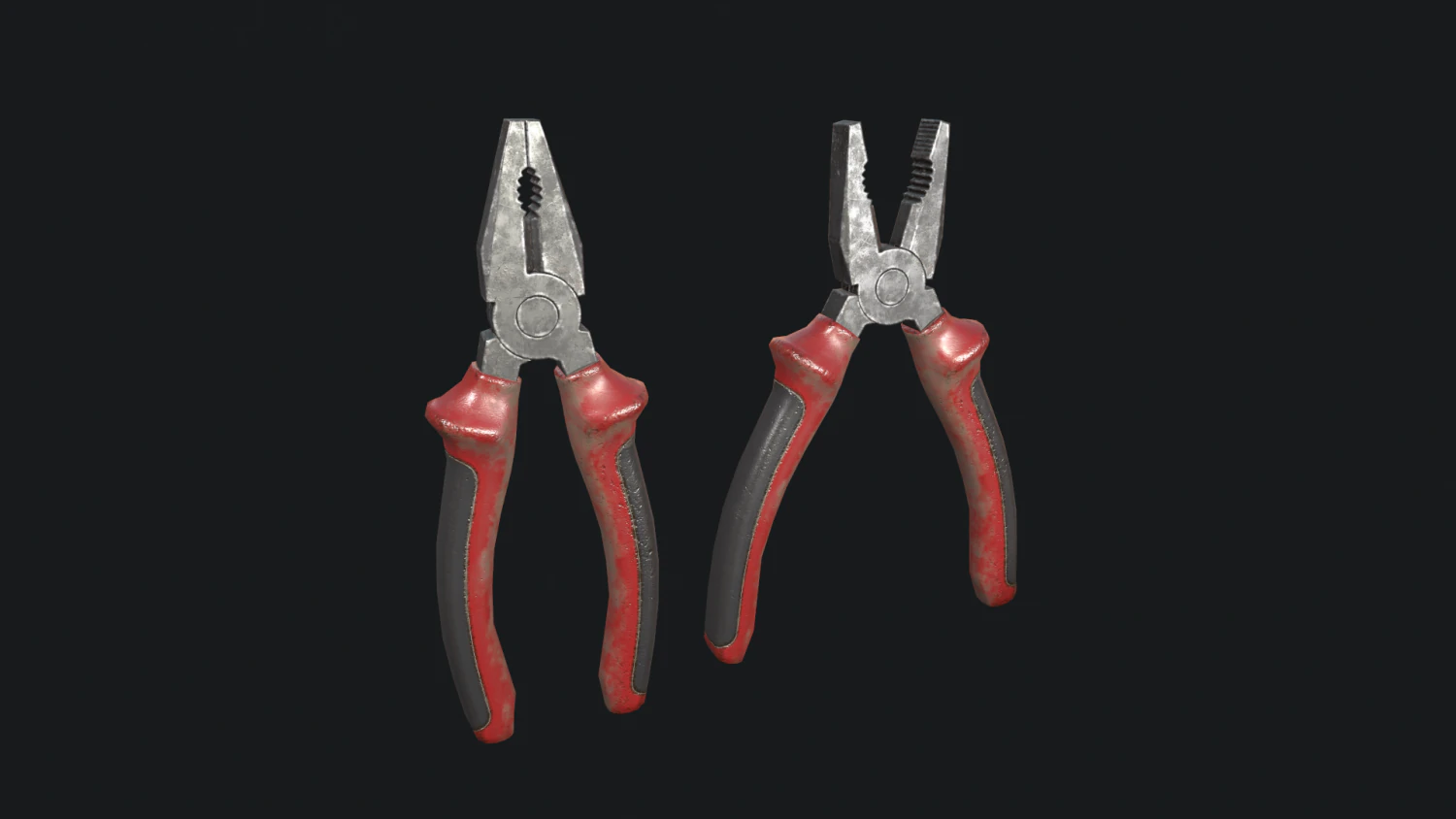 Pliers 3D Model .c4d .max .obj .3ds .fbx .stl .blend 