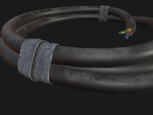 Cable Coil 3D Model