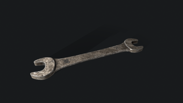 Wrench 3D-Modell .c4d .max .obj .3ds .fbx .stl .blend 