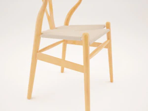 wishbone chair 3D Model