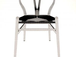 wishbone chair 3D Model