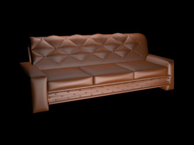 sofa 3 seater 3D Model .c4d .max .obj .3ds .fbx .stl .blend 