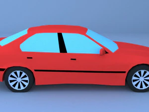 low poly e36 3D Model
