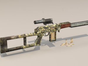 sniper 3D-Modell