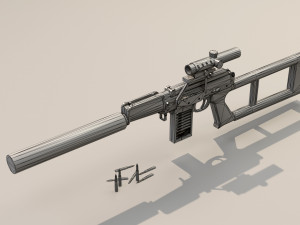 sniper 3D-Modell