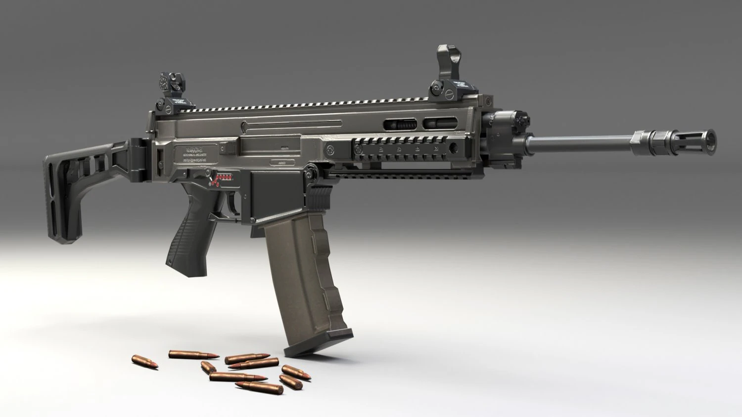 cz805 bren low-poly 3D Model .c4d .max .obj .3ds .fbx .stl .blend