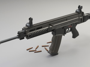 cz805 bren low-poly Model 3D