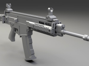 cz805 bren low-poly Model 3D