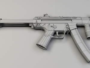 mp5k-pdw module - structural - low-poly 3D Model
