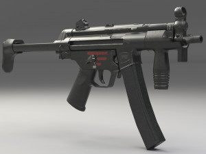 mp5k-pdw module - structural - low-poly 3D Model