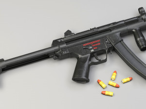 mp5k-pdw module - structural - low-poly 3D Model