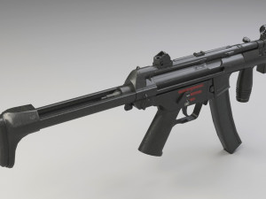mp5k-pdw module - structural - low-poly 3D Model