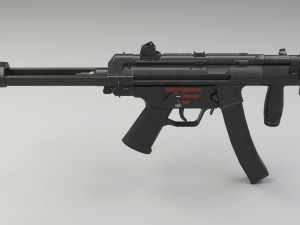mp5k-pdw module - structural - low-poly 3D Model