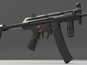 mp5k-pdw module - structural - low-poly 3D Model