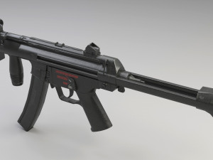 mp5k-pdw module - structural - low-poly 3D Model