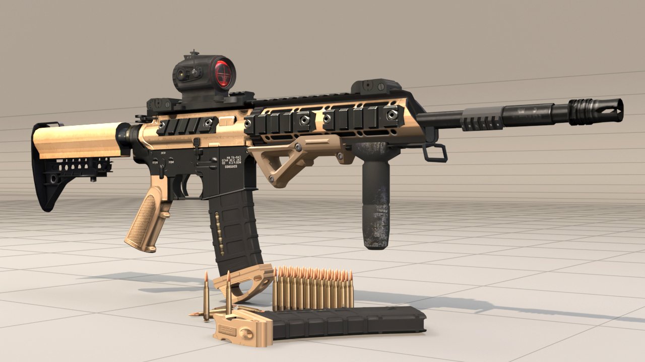 Ar models. Ar 15 3d model. M4 m203 3д модель. M110 3d model. P416 3d model.