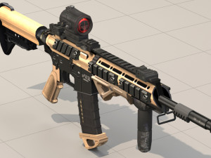 rifle model ar15 3D Модель