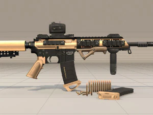 geweermodel ar15 3D Model