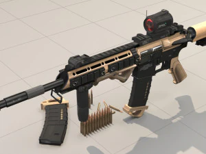 geweermodel ar15 3D Model