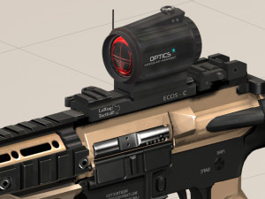 rifle model ar15 3D Модель