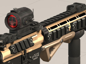 rifle model ar15 3D Модель