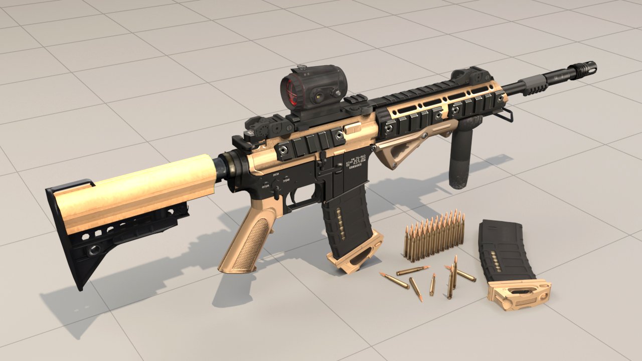 STL file AR RIFLE- OSAR 3D 👾・Template to download and 3D print・Cults