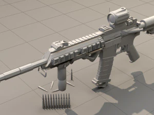 geweermodel ar15 3D Model