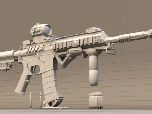 geweermodel ar15 3D Model