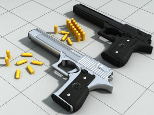 3d pistolet print model 3D Model