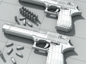 3d pistolet print model Modèle 3D