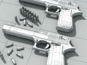 3d pistolet print model 3D Model