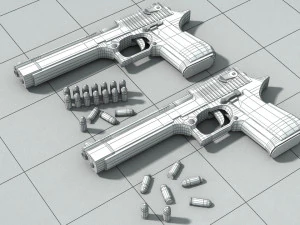 3d pistolet print model 3D Model