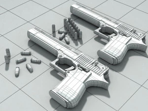 3d pistolet print model 3D Model