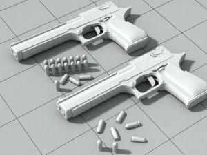 3d pistolet print model Modèle 3D
