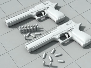 3d pistolet print model 3D Model