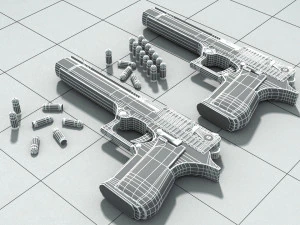 3d pistolet print model 3D Model