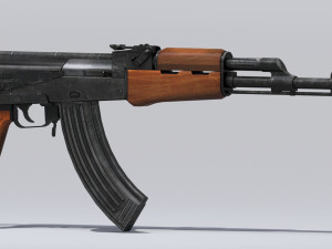 akm assault rifle - 3d ak 47 low-poly model Modèle 3D