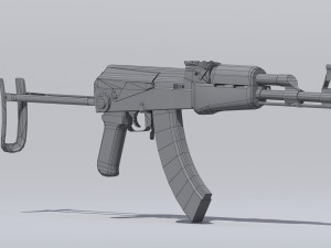akm assault rifle - 3d ak 47 low-poly model Modèle 3D
