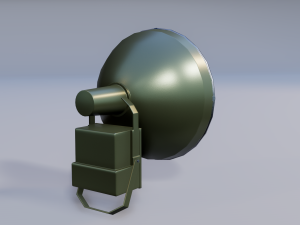spotlight real time Modelo 3D