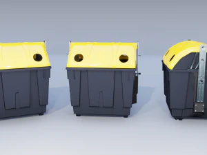 street recylcing container 3D Model