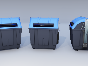 street recylcing container 3D Model