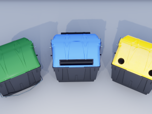 street recylcing container 3D Model