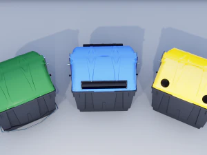 street recylcing container 3D Model
