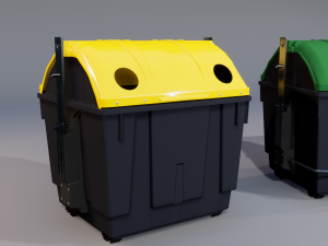 street recylcing container 3D Model