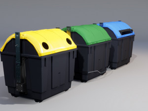 street recylcing container 3D Model