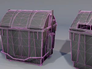 street recylcing container 3D Model