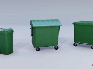 城市回收容器 3D 模型